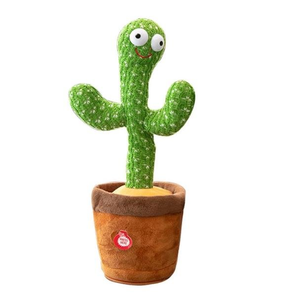 Cactus dansant parlant – peluche musicale avec enregistrement